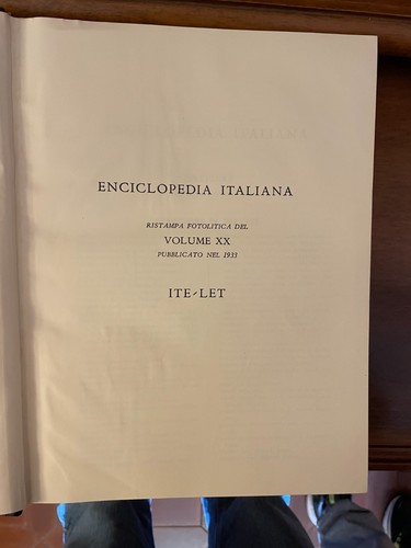 Enciclopedia italiana grande - enciclopedia,
